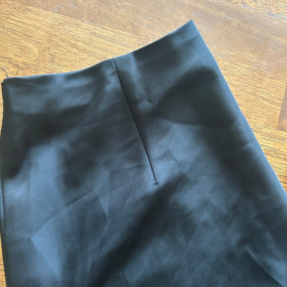 Rachel Roy Elegant Chic Wide-Leg Dress Pants Black, US Size 6 Silky Satin Formal - Picture 11 of 11